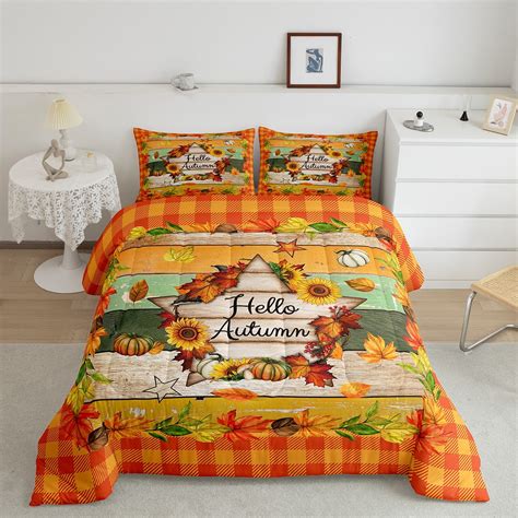 autumn themed bed sheets|vintage autumn bedding.